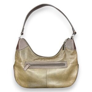 St Johns Bay Shoulder Bag Green Leather Hobo‎ Handbag Satchel Office Purse
